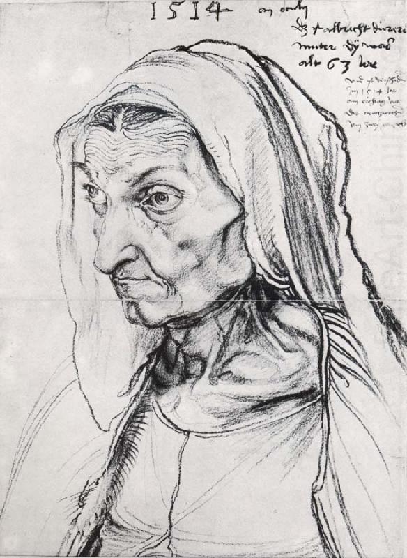 Durer-s Mother Barbara,Nee Holper, Albrecht Durer